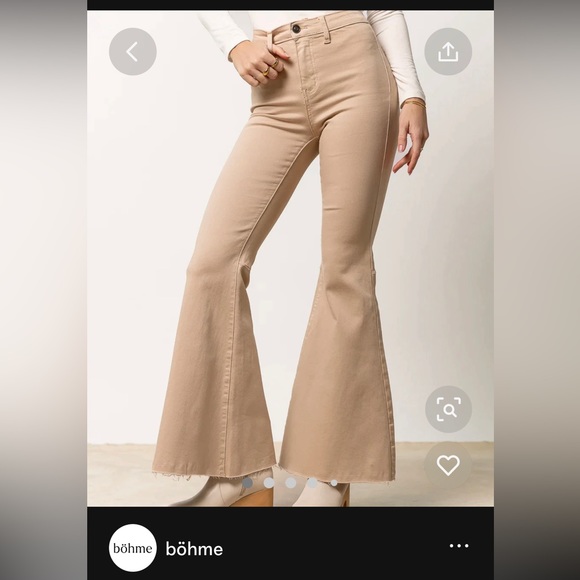 Size Small flare khaki pants, Bohme - Picture 2 of 3